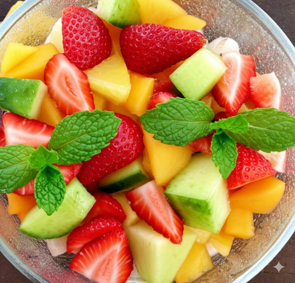 La Salade de Fruits Frais de Saison à la Menthe et au Citron Vert